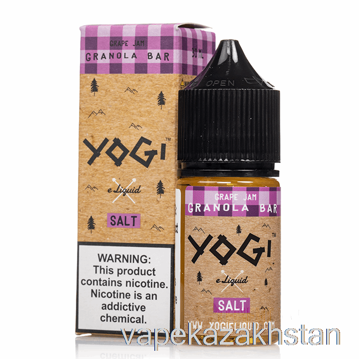 Vape Smoke Grape Jam Granola Bar - Yogi Salts E-Liquid - 30mL 50mg